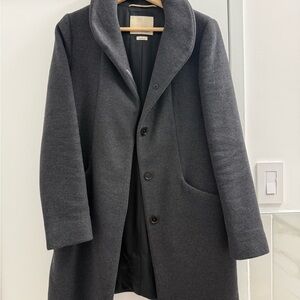 Wilfred Dark Grey Cocoon Coat